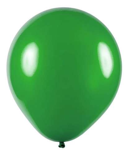 Balão De Festa Redondo Liso - Verde - 12 30cm - 24 Unidades