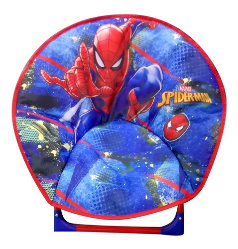 Silla Honguito Spiderman Plegable Con  Broche Seguridad