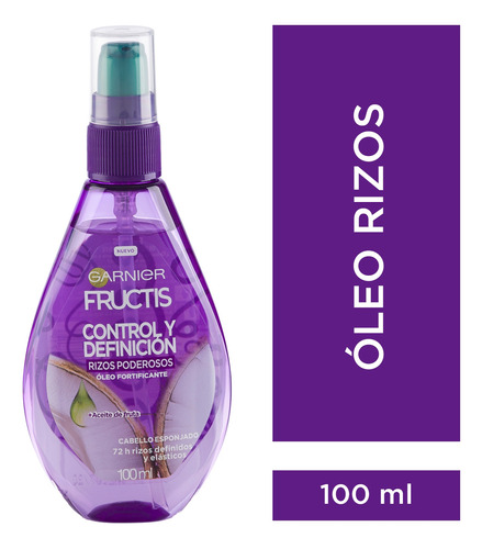 Oleo Control Definicion Rizos Poderosos X100 Fructis Garnier