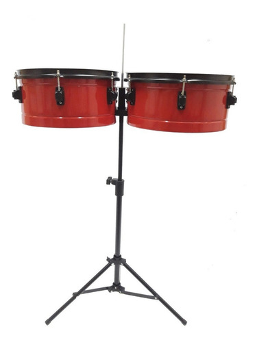 Timbaleta Pintada Economica Color Rojo