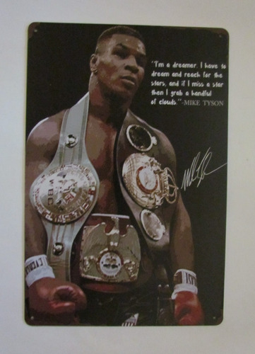 Poster Anuncio Cartel Mike Tyson Box Decoracion Bar Casa 