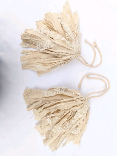 Imagen 1 de 4 de Borla Natural Sujeta Cortinas Pack X 2 Borlas