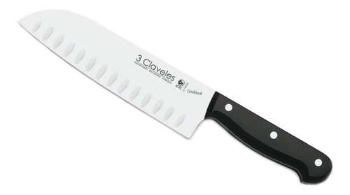 Cuchillo Santoku Tres Claveles Inox Uniblock 18 Cms 1124