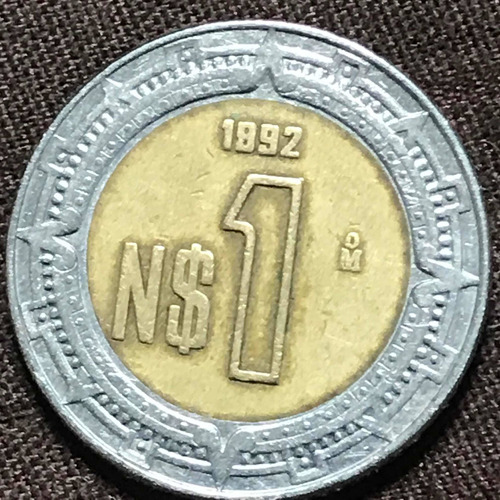 Moneda De 1 Peso 1892 Acuñación En 1992