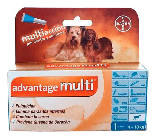 Pipeta Desparasitante Bayer Perro Schnauzer 4-10 Kg Pulgas