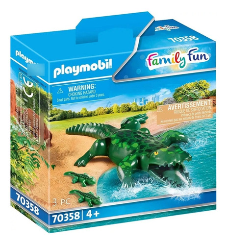 Playmobil Zoo Family Fun Zoologico Cocodrilo 70358 3pz