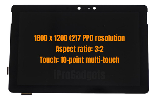 Pantalla Táctil Lcd For Microsoft Surface Go 1824 1825