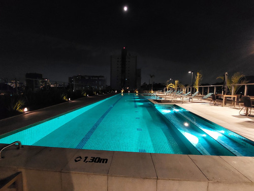 Studio De 25m2 Moderno E Mobiliado Em Santo Amaro (são Paulo), A 400m Do Metro - Pronto Para Usar Ou Alugar