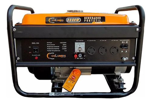 Generador De Luz Columbia 4000w-3600w 8 Hp 4t 127/220v
