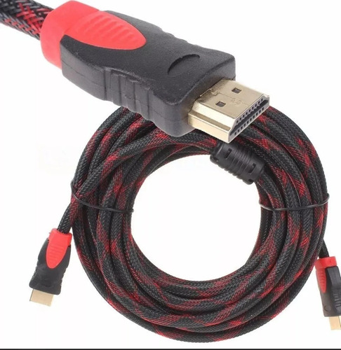 Cable Hdmi 5 Metros Doble Filtro Mallado Punta Dorada Nuevo