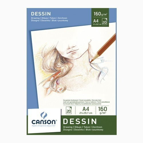 Canson Block Dibujo 160g A4 20 Hojas