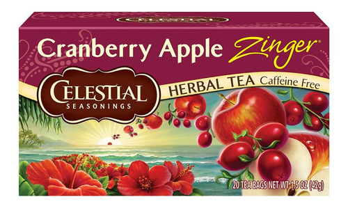 Te Celestial Seasonings Cranberry Apple Zinger Sin Cafeina