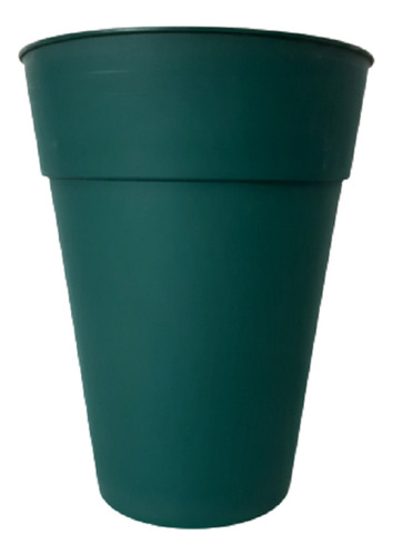 Maceta Plastico Matri Modelo Conica N 35 Color Verde Oscuro