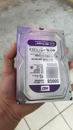 Disco Duro Wd Purple 500gb - Western Digital Wd5000purx Violeta Oscuro (Usado)