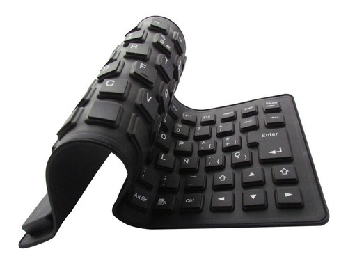 Imagen 2 de 6 de Teclado Usb Flexible Siliconado Para Pc
