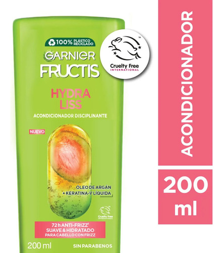 Garnier Fructis Hydra Liss Acondicionador Oleo Argan 200ml