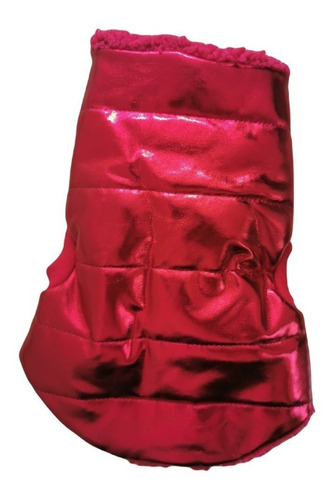 Chaleco Acolchado Chaqueta Para Perro Rojo Metal Talla 2