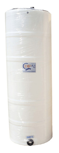 Tinaco para agua Dipaj 500 LER tricapa vertical polietileno 500L blanco traslúcido de 170 cm x 63 cm