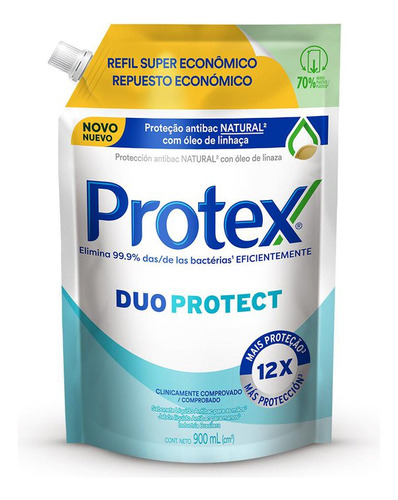 Sabonete Líquido Protex Duo Protect 900ml