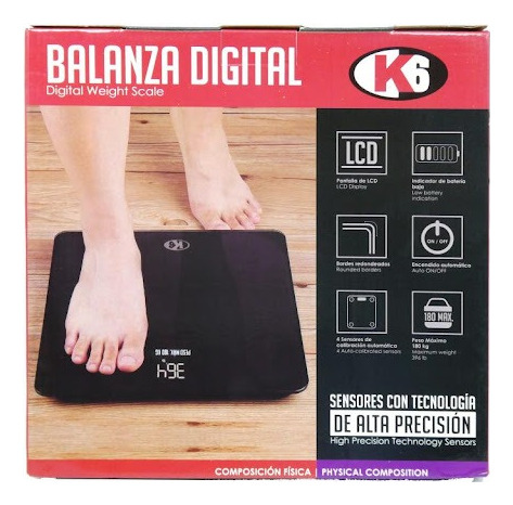 Balanza Digital K6 Bascula Peso Personal