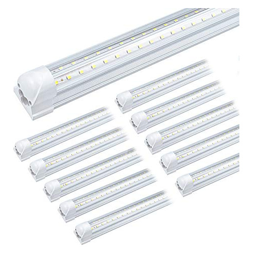 5 Pie Led Tienda Luz Blanca 6000 Doble Cara Forma T8 Para Fc