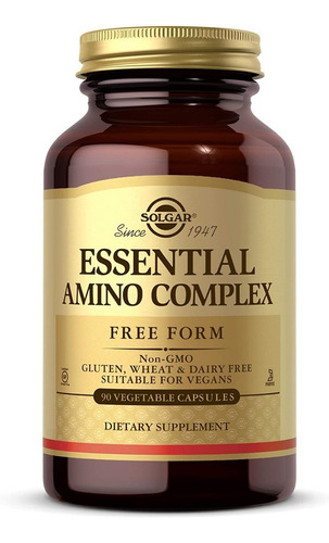 Solgar Essential Aminocomplex 75 Mg 90 Capsulas Aminoacidos