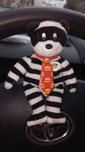 Mcdonald's Happy Meal Hamburglar Beanie Baby Bear Original 