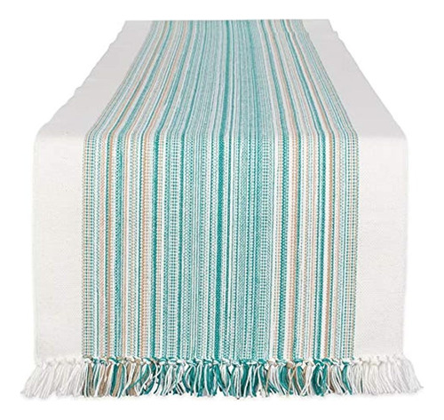 Colección Dii Everyday, Fringed Stripe Tabletop, Table Runne