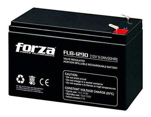 Batería Forza Para Ups De 12v 9.0ah, Fub-1290