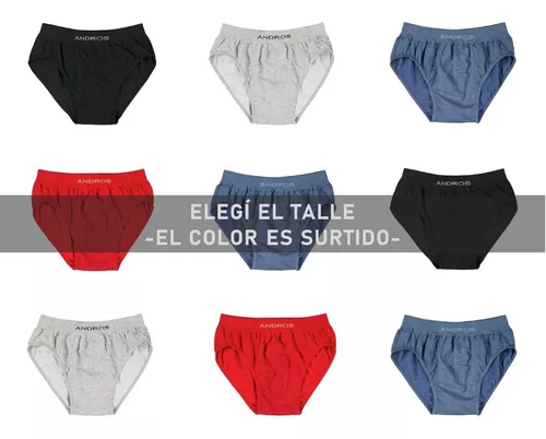 Pack X 3 Calzoncillos Boxer Hombre Microfibra Andros