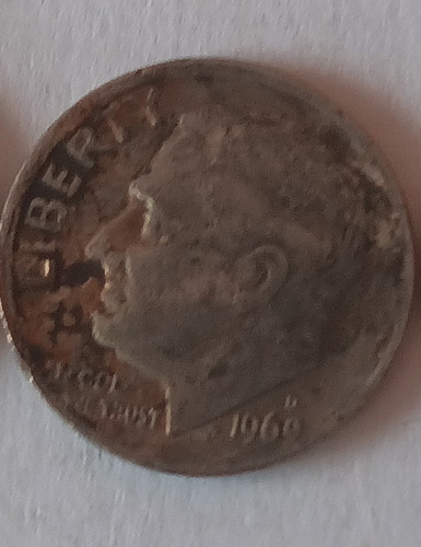 Moneda One Dime Año 1969