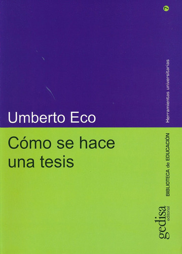 Como Se Hace Una Tesis - Eco Umberto (libro) - Nuevo