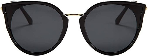 Feisedy Gafas De Sol Polarizadas Estilo Ojo Gato De Gran Armazón Negro Diseño Ocean