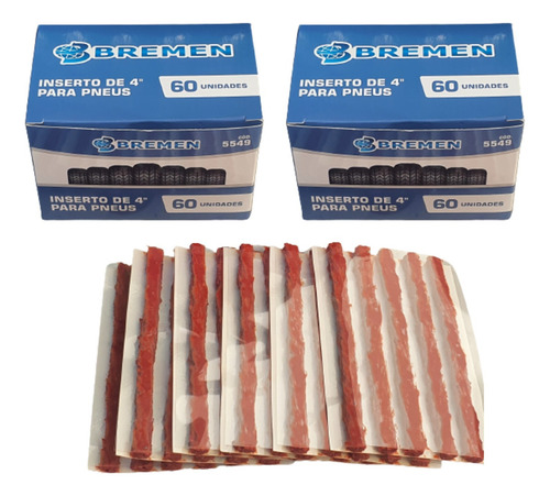 Kit 2 Refil Tipo Macarrao Carro 6mm Bremen Cx C/ 60 Unidades