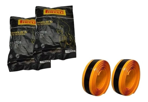 Fita Anti Furo Aro 700 Safetire 23 Mm Bike + Camara Caloi10