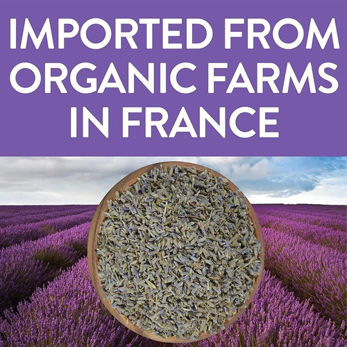 Imagen 5 de 5 de Flores De Lavanda Orgánicas De Francia Para Te 4 Onzas