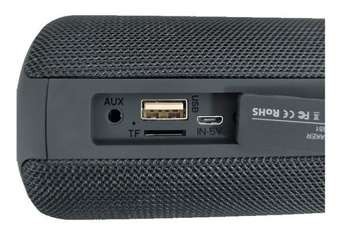 Parlante Bluetooth Hügel S51 Portatil Grande 5w Negro