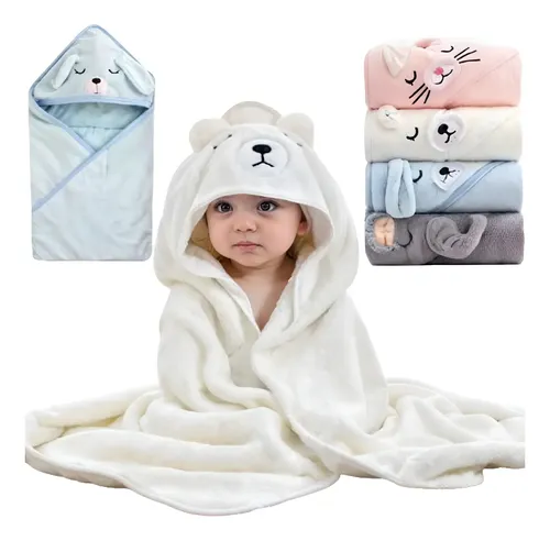 Toalha de Banho Infantil Bebês Crianças com Capuz Forrada — R$ 32,90 em Mercado Livre, 53% OFF