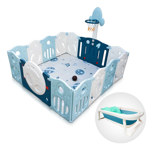 Corral Para Bebe Corralito Juegos Plegable + Bañera Infantil