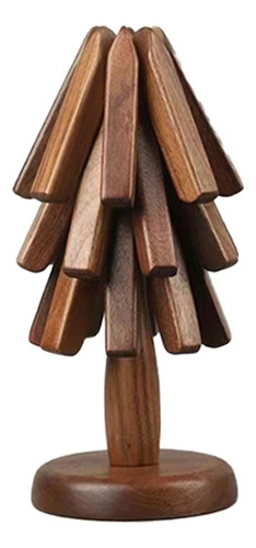 Mantel Individual De Madera Con Escultura, Árbol Del
