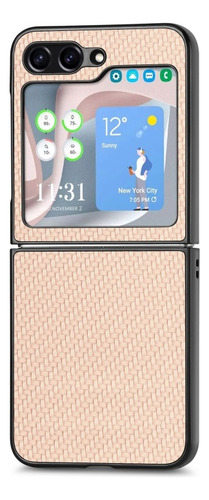 Capa Antichoque De Couro Com Textura Para Samsung