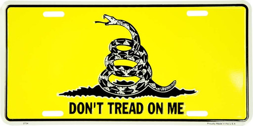 Ramsons Imports Gadsden Don't Tread On Me - Placa Amarilla D