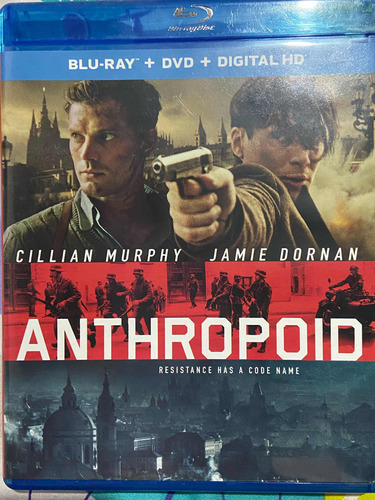Anthropoid Película Blu-ray Y Dvd Jamie Dornan Cillian Murpy