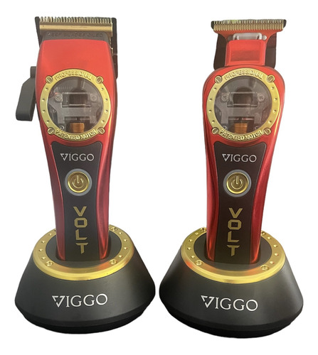 Kit Volt Viggo Maquina Cortar Pelo Clipper + Trimmer   
