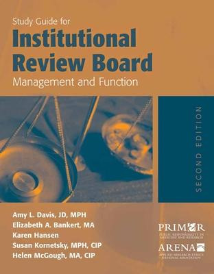 Libro Study Guide For Institutional Review Board Manageme...