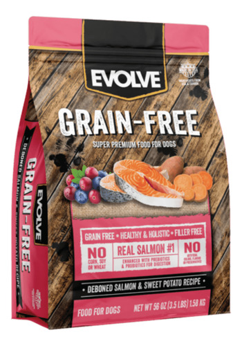 Evolve Perro Grain Free Salmón - 5.4 Kg