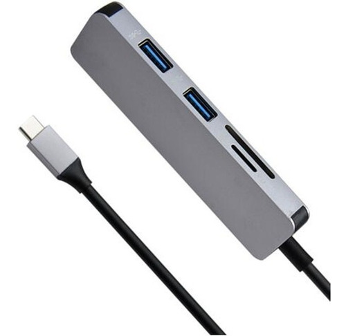 Imagen 4 de 8 de Hub Adaptador Usb C A Hdmi + 2x Usb 3.0 + Sd / Micro Sd / Aluminio Premium