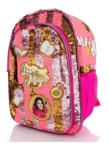 Mochila Polinesios Leslie Primaria Backpck Ad714 Color Rosa Diseño De La Tela Poliéster