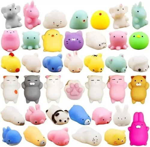 50 Pcs Mini Mochi Squishy Squeeze Toy Fidget Toy
