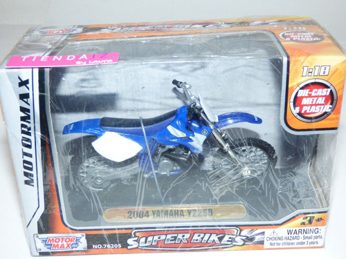 ¡ Moto Juguete Escala  Motormax 1:18 Yamaha Yz250 !